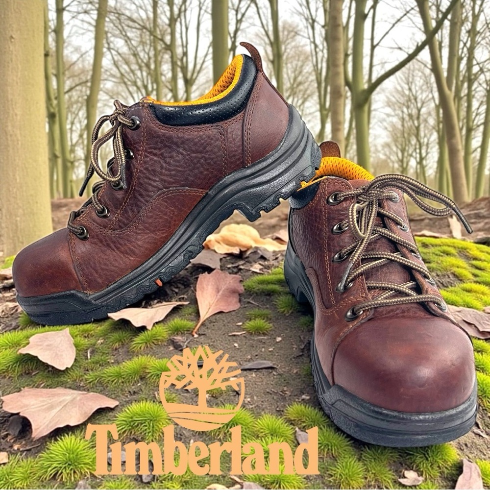 TIMBERLAND Women's TiTAN Casual Alloy Toe Work Shoe Sz 7.5 EUC